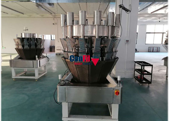 Qualità  14 Head Pickles Multihead Weighing Machine With Vertical Feeder fabbrica