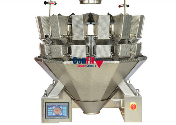 Qualità  14 Head Rotary Vacuum Packaging Machine For MeatBall Frozen Food Packaging Machine fabbrica
