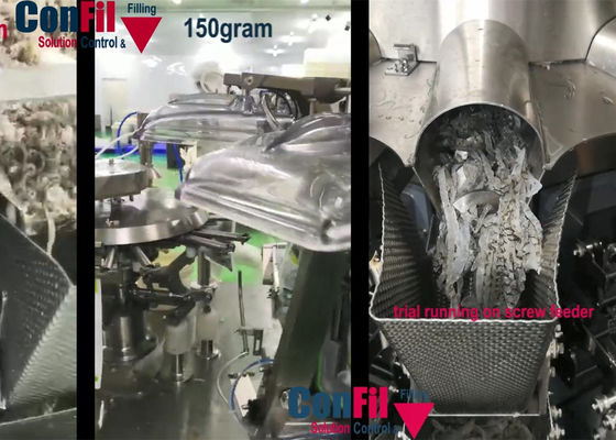 Pesatore di Multihead della bascula di Multihead per la macchina di rifornimento impermeabile della pelle IP65 del pesce dei frutti di mare