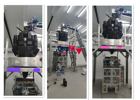 Pesatore di Multihead della bascula di Multihead per la macchina di rifornimento impermeabile tagliuzzata formaggio grattugiato del formaggio