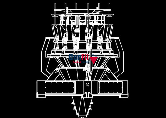 Pesatore di Multihead della bascula di Multihead per la macchina di rifornimento impermeabile a scatti marinata dell'alimento di Sanck