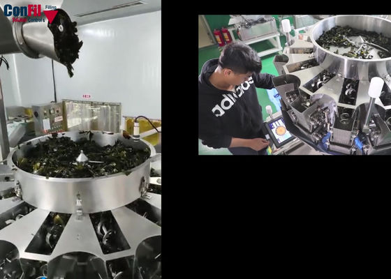 Pesatore di Multihead della bascula di Multihead per i frutti di mare della macchina di rifornimento del fuco dei frutti di mare impermeabili