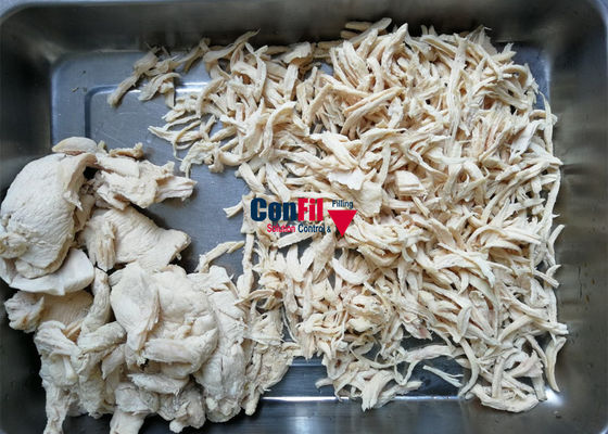 Macchina di rifornimento tagliuzzata dell'alimento fresco di Fried Chicken Multihead Weighing Machine