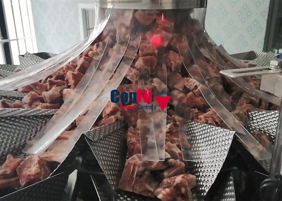 Macchina di rifornimento congelata macchina tagliata congelata dell'alimento del pesatore di Multihead delle costole impermeabile