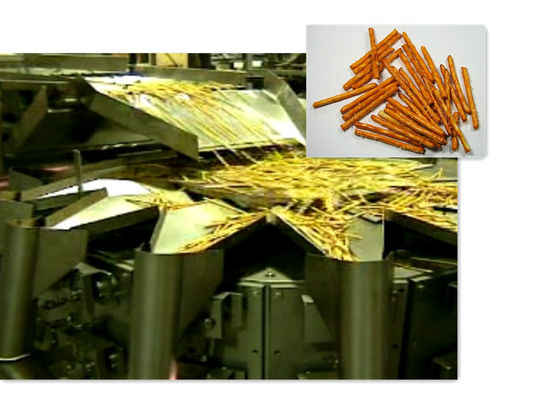 Pesatore di Multihead della bascula di Multihead per i prodotti del bastone della ciambellina salata e di forma del bastone