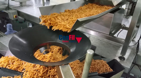 Il pesatore di Multihead della bascula di Multihead per lo spuntino con le spezie impermeabilizza la macchina di rifornimento