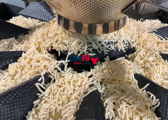 pesatore automatico 10 2.5Liter capo di Multihead del formaggio grattugiato 1000gram