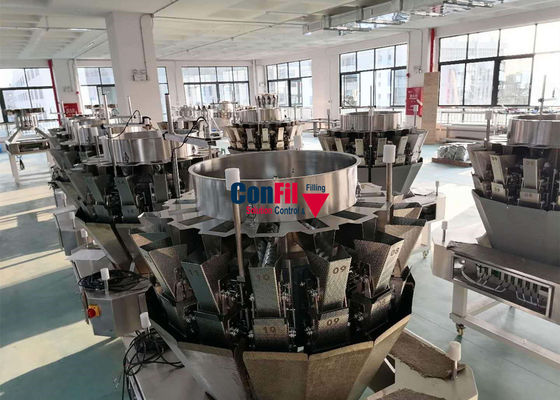 Macchina imballatrice del pesatore di Multihead di 2500 grammi per la catena d'imballaggio pronta brasata del pasto della carne di maiale