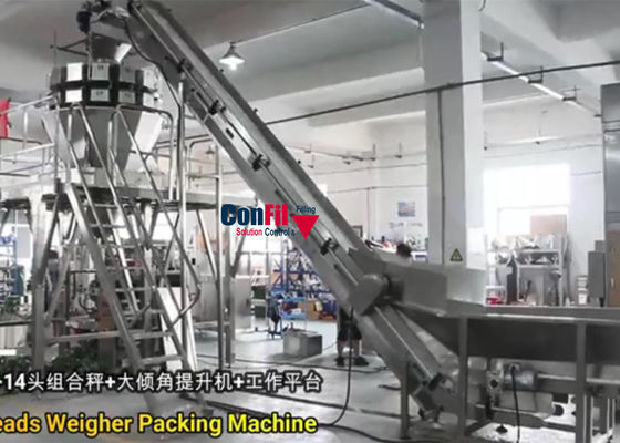 Macchina imballatrice del pesatore di Multihead per il sistema d'imballaggio di verdure di Bean Sprout VFFS