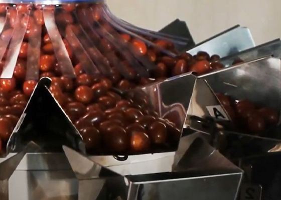 Pesatore di Multihead della bascula di Multihead per il lampone e Cherry Frozen Food Filling Machine di IQF