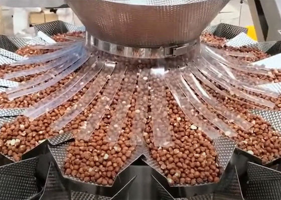 Il pesatore di Multihead della bascula di Multihead per le mandorle matte ha arrostito la macchina di rifornimento matta impermeabile