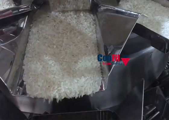 Il pesatore di Multihead della bascula di Multihead per i grani di cereali del riso impermeabilizza la macchina di rifornimento