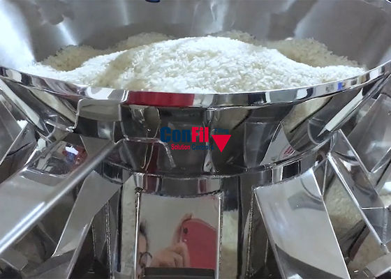 Il pesatore di Multihead della bascula di Multihead per i grani di cereali del riso impermeabilizza la macchina di rifornimento